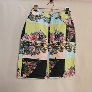 Jordache Multicolor Floral Pencil Skirt